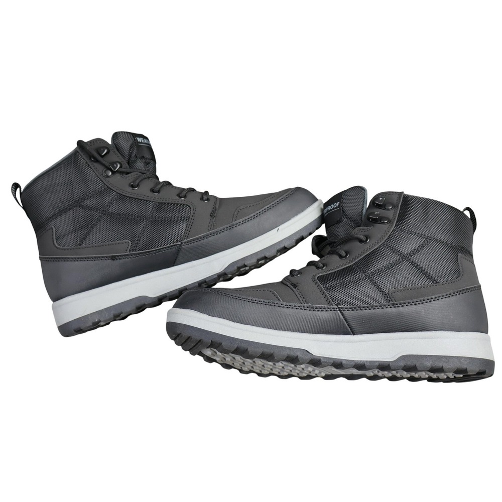 Weatherproof Jenkins Shoes Mens Size 8 Black Snow Boot Memory Foam 1899638